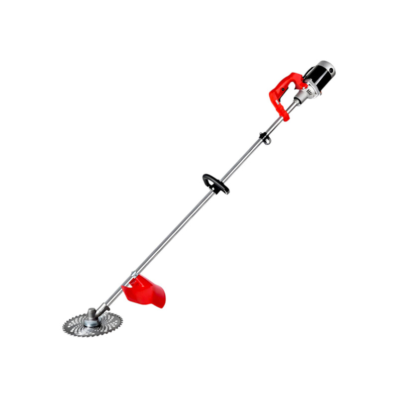 LEO Cordless Brush Cutter with Battery, Trimmer Head, and Metal Blade

