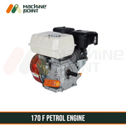 Engine 170F petrol model with white fuel tank and red recoil starter

