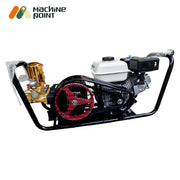 Heavy-duty petrol engine sprayer with metal frame and hose set

