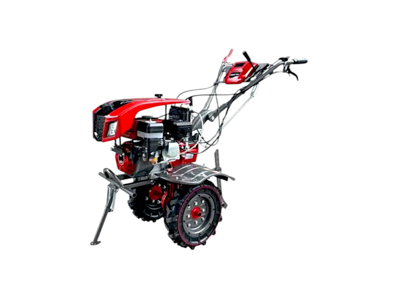 Dual start petrol weeder KPE-1000 with 32 blades, ideal for vegetable and row crop farming.

