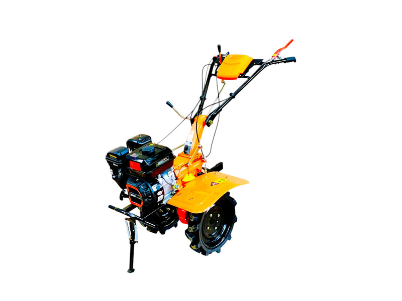 Power weeder with 32 dry blades and ditcher for efficient soil tilling
