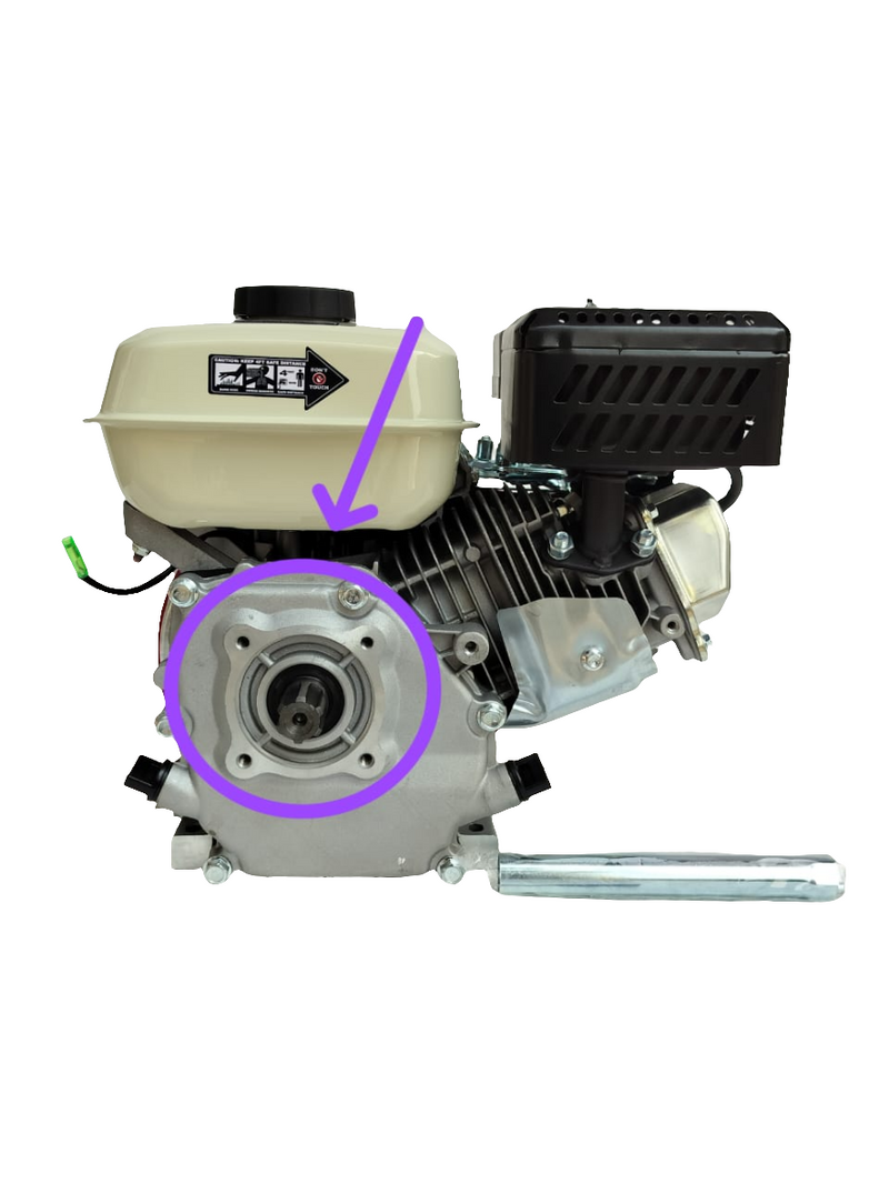 7HP petrol engine for power weeder showcasing fuel tank and recoil start system.