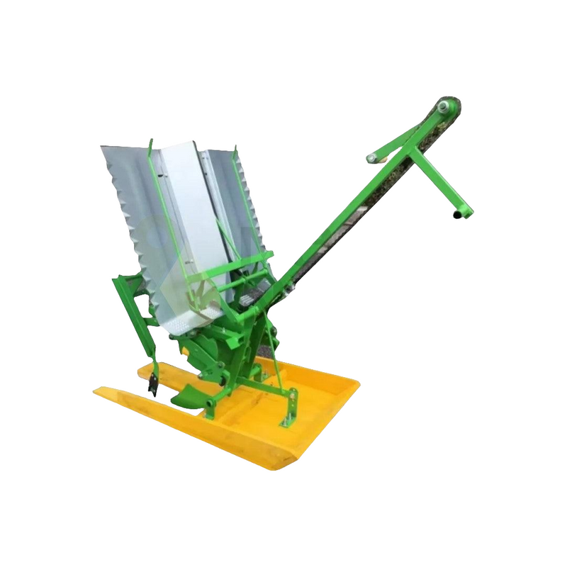 Manual rice transplanter with dual seedling trays and ergonomic handle – ideal for small paddy fields and sustainable farming.