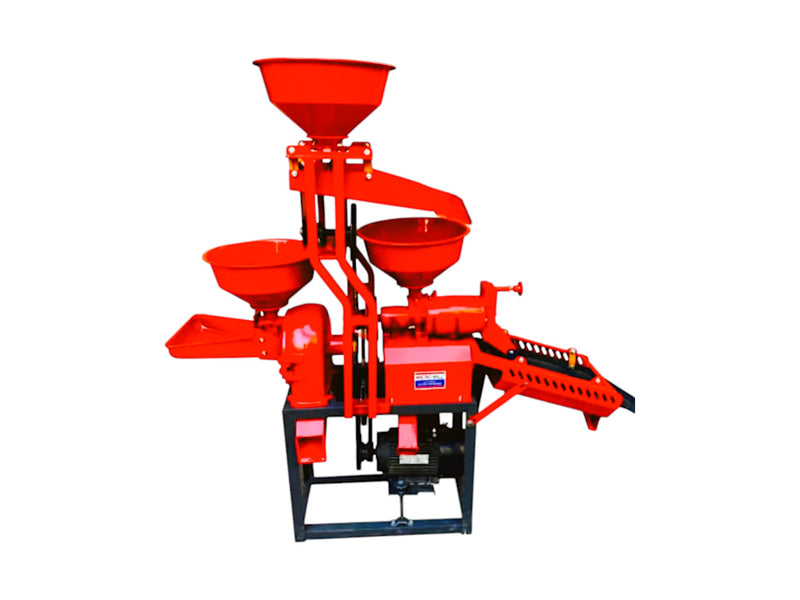 6N40 Combined Rice Mill with Pulverizer and Hopper – Compact rice processing unit for commercial use