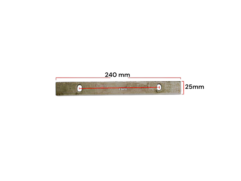 Precision-engineered mild steel blade for 6N100 rice huller – ideal for long-lasting milling performance.

