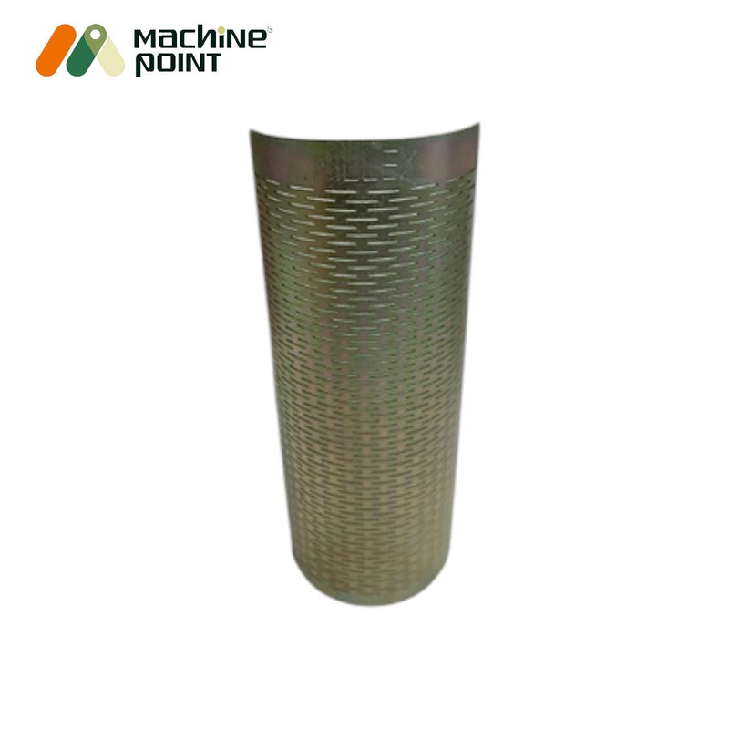 Heavy-duty 6N110 rice huller screen – 10.5-inch size for high-capacity milling operations.

