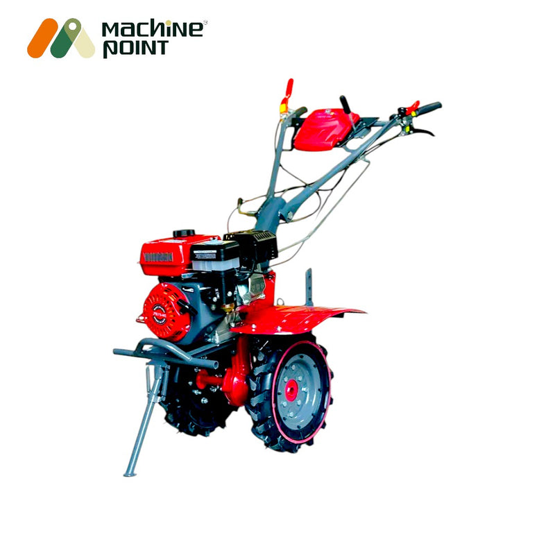 KPE 1050-A weeder featuring radial tyres, gear drive, and 3+1+1 blade shaft system.

