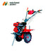 KPE 1050-A weeder featuring radial tyres, gear drive, and 3+1+1 blade shaft system.


