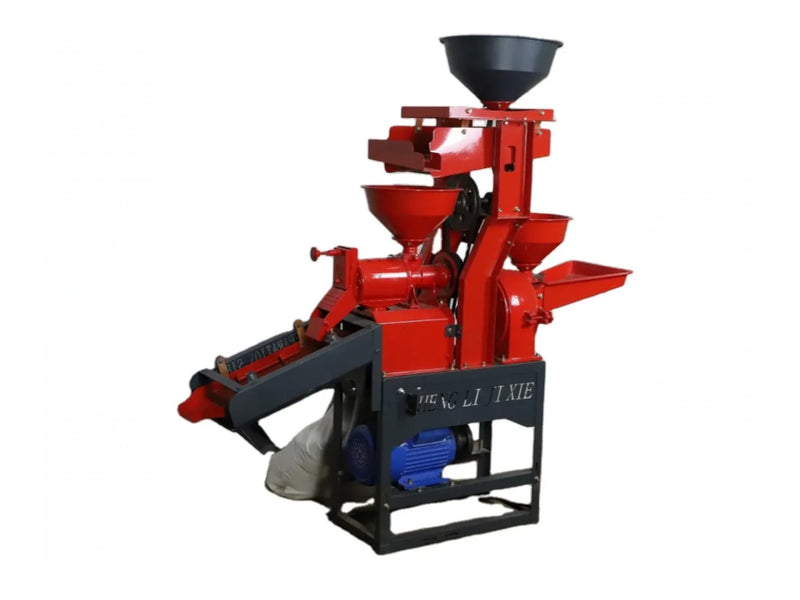 Heavy-duty 6N40 Rice Cum Pulverizer machine with triple hopper system for multi-grain milling