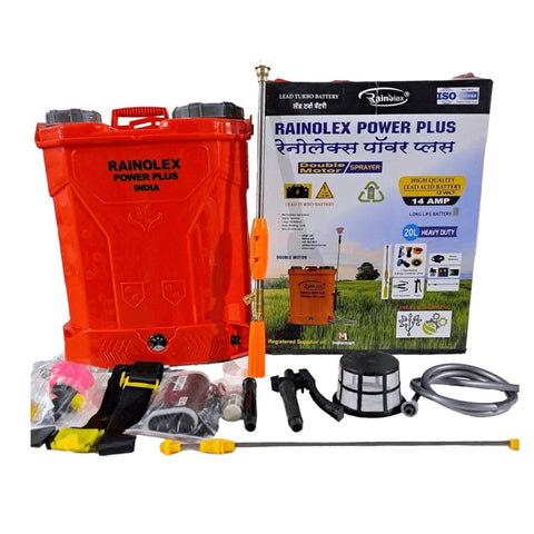 DOUBLE MOTOR BATTERY SPRAYER RAINOLEX POWERPLUS 12/14 20 LTR - Machine Point