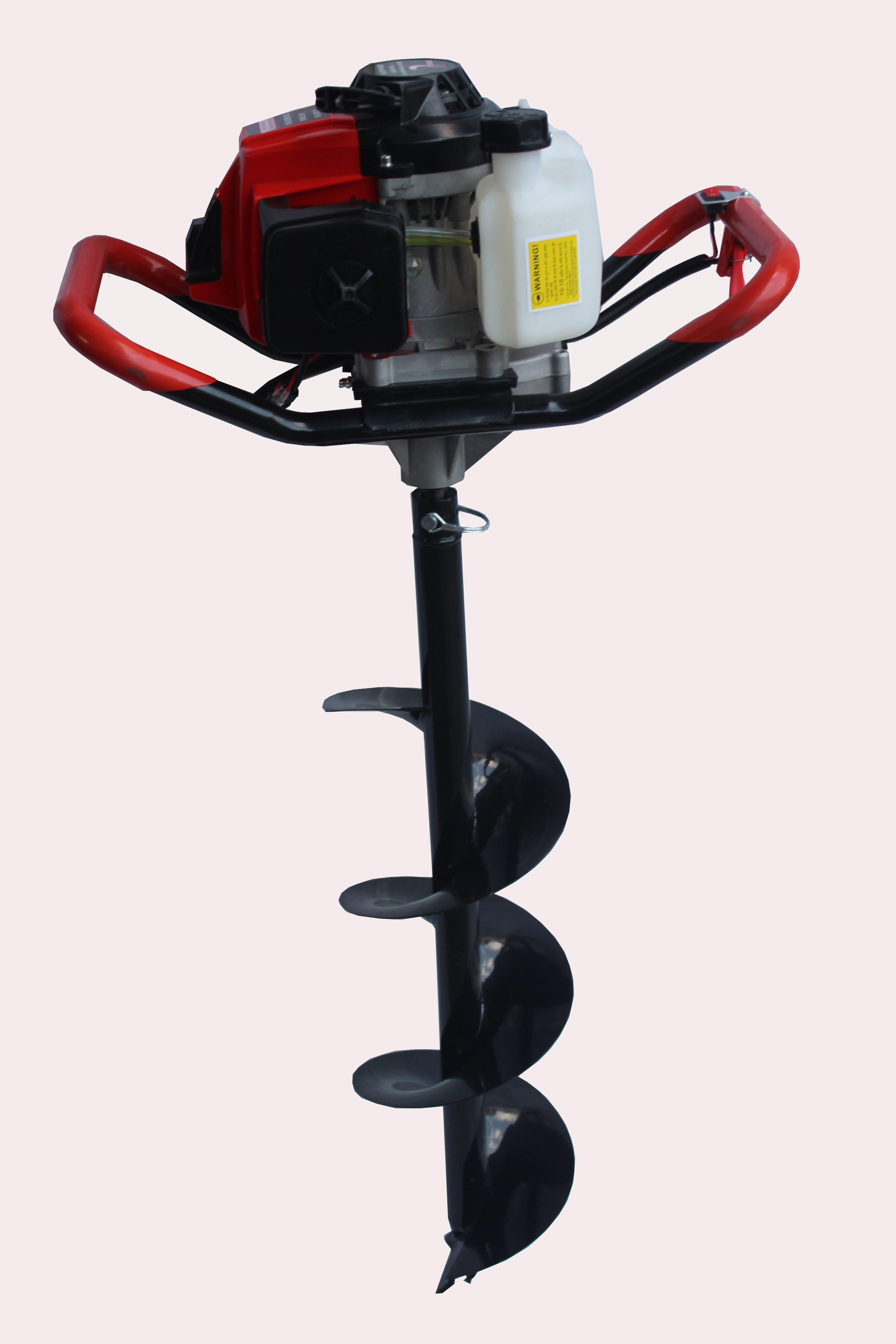 Powerful 63cc Earth Auger with 6-Inch Bit from machinepoint_24yards - Efficient ground drilling equipment for industrial and commercial use.