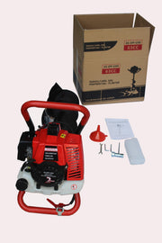 Powerful 63cc earth auger with 6" bit, displayed on white background against shipping box. Sturdy red housing, designed for efficient ground drilling and excavation tasks. A versatile, professional-grade landscaping tool from the Machine Point store.
Earth Auger 52CC
Earth Auger 63cc