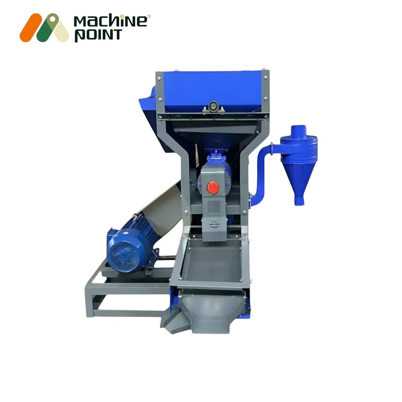Heavy-duty rice milling machine without elevator for high-capacity output

