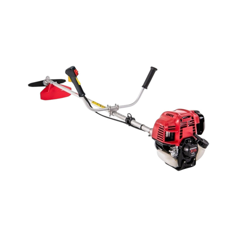 CG-530 side pack brush cutter with trimmer head, metal blade, and 80 teeth blade

