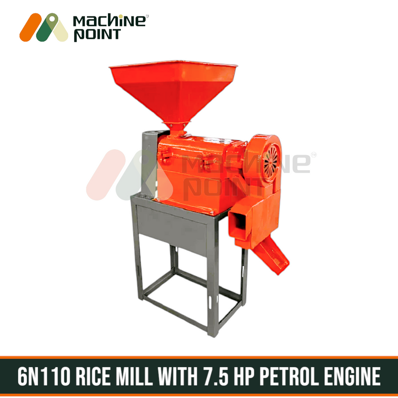 Machine Point 6N110 Rice Mill with Petrol/Diesel Engine – Portable Rice Milling Solution

