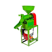 Machine Point 6N40 rice mill with circular hopper and fuel-efficient engine

