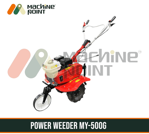 Compact power weeder MY-500G by Mitsuyama, a versatile agricultural machinery for efficient weed control.