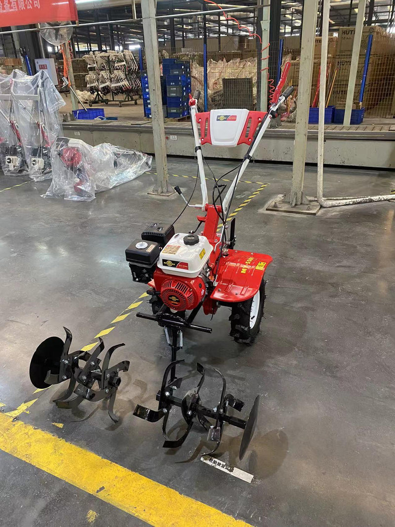 Powerful Gasoline-Powered Tiller - Mitsuyama MY-550G
A sturdy gasoline-powered tiller for efficient gardening and soil preparation. Its rugged design and high-performance engine make it ideal for commercial or industrial agriculture and food processing operations.