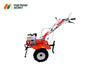Compact FJ-600 weeder featuring 24 blades and gear drive, suitable for vegetable farms and orchards.

