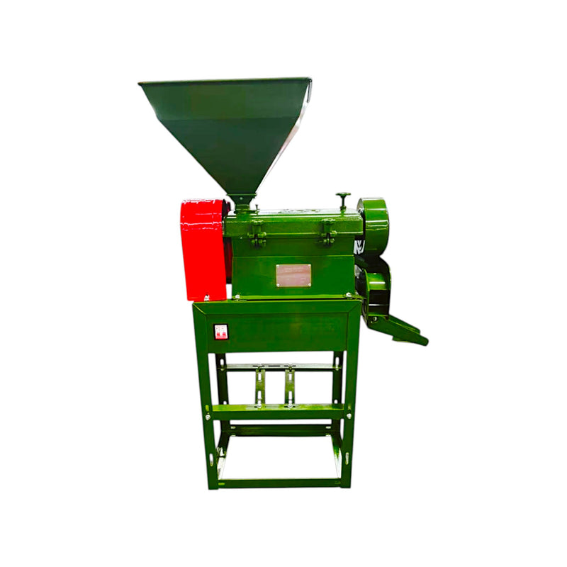 Manual setup rice mill compatible with 2.2–2.8 kW motor options

