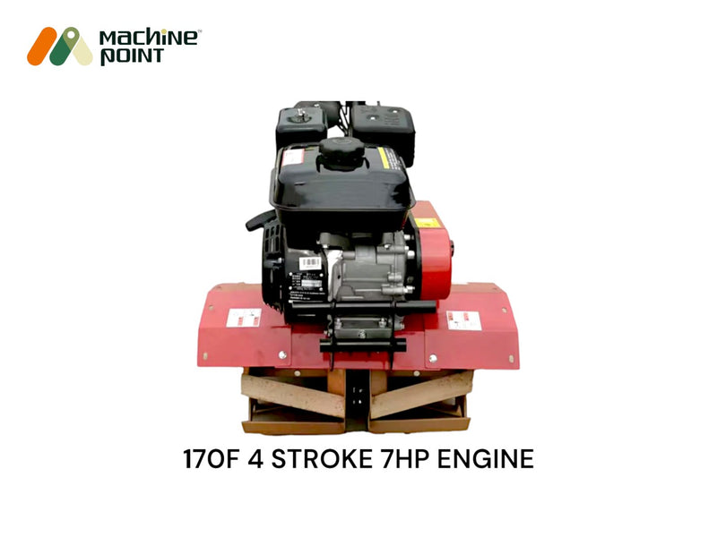 SC-820 4-stroke weeder with 212CC engine and recoil start for vegetable plots and orchards.

