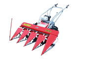 Kamco KR120H self-propelled power reaper harvesting crops in wet field conditions with high precision and speed
