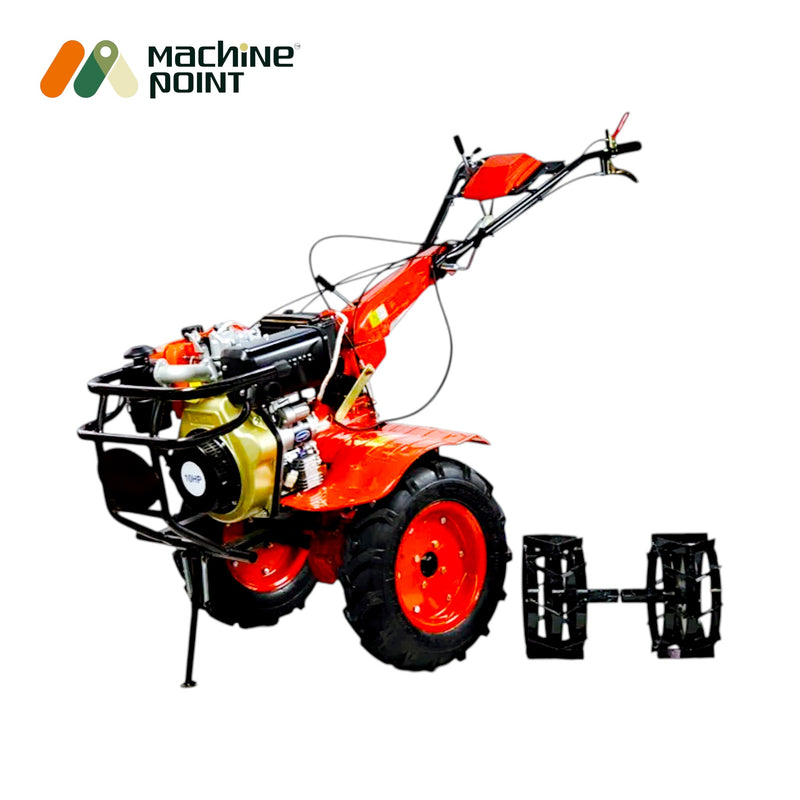 Heavy-duty RIGA-ITALY weeder with 10HP diesel power for large farms and hard soil

