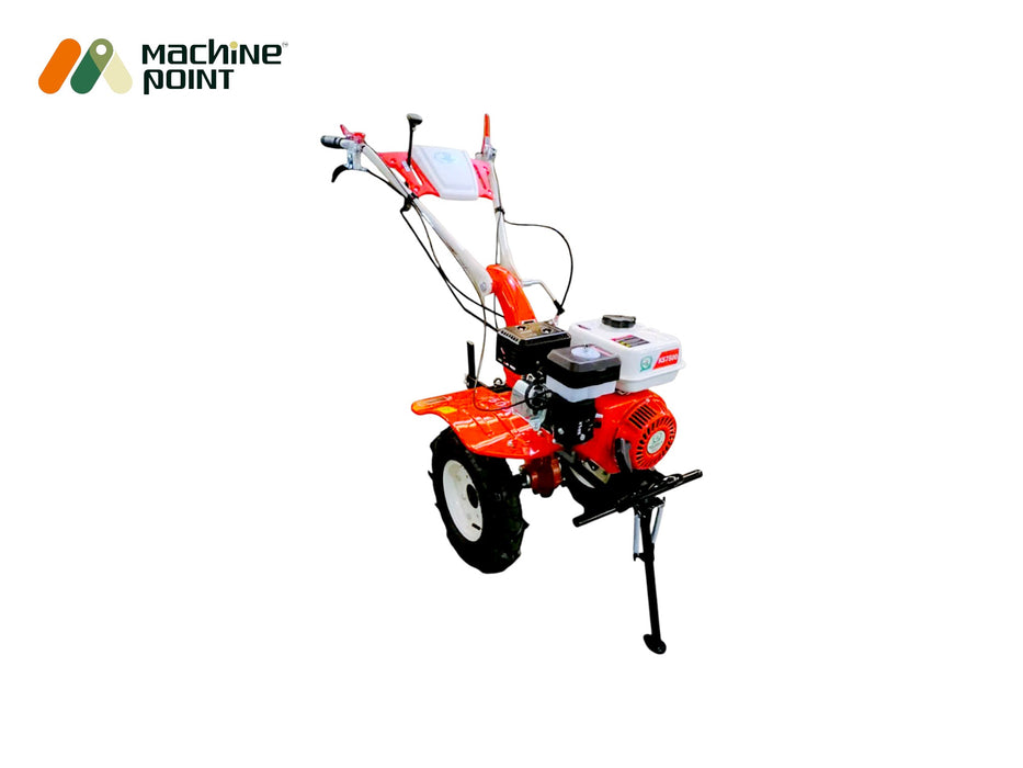 SC-1000 petrol power cultivator featuring 4.0–8 tyres and 100–150mm tilling depth for agricultural fields.


