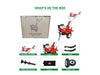 Machine Point SC-1000 weeder with 4-stroke 170F engine, manual start, and 32-blade shaft system.