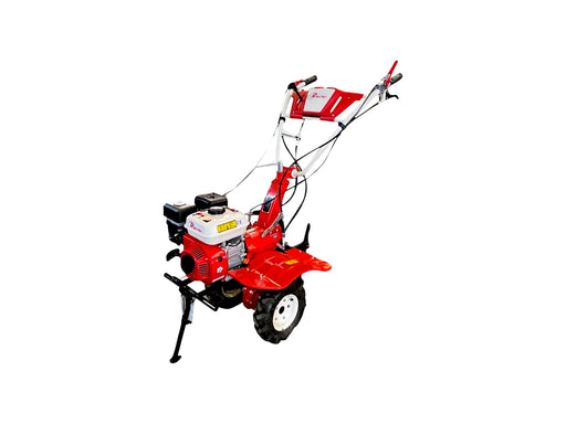 RIGA-ITALY SC-1000 power weeder with 7HP petrol engine and 1000mm tilling width for deep soil cultivation.