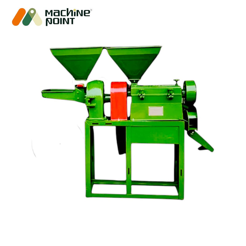 Commercial rice milling machine with large hopper, motor to be added

